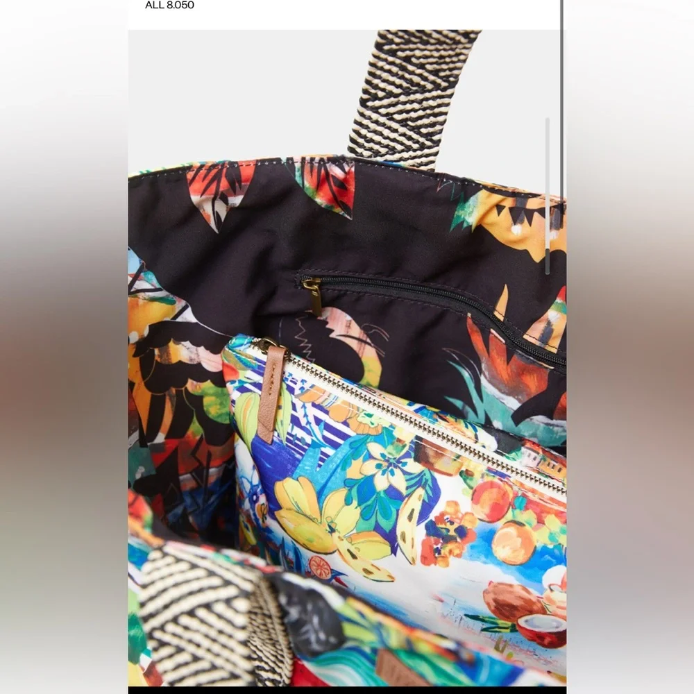 Desigual BEACH BAG REVERSIBLE - BNWT - on sale! 🥳 include a sling bag - Picture 8 of 8